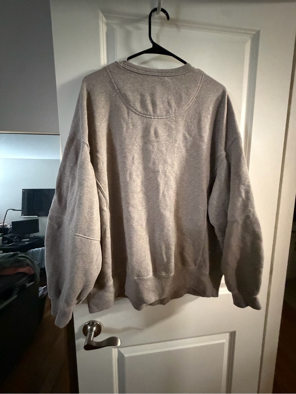 Aerie Oversized Crewneck Sweatshirt – Taupe Brown – Size M - Picture 4 of 4